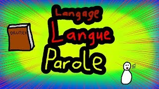 Langage Langue Parole Pikipons Lustige Linguistik [upl. by Tabbitha]