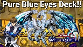 Pure Blue Eyes Deck  Tyrant Dragon and Neo Blue Eyes Best Boss Monsters  YuGiOh Máster Duel [upl. by Pruchno]