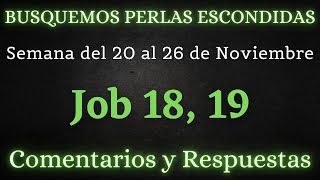 BUSQUEMOS PERLAS ESCONDIDAS ✅ SEMANA DEL 20 AL 26 DE NOVIEMBRE ♡ JOB 18 19 [upl. by Nauqe]