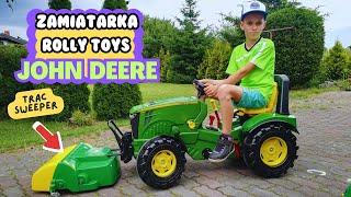 Zamiatarka Rolly Toys John Deere Trac Sweeper [upl. by Sucramat]