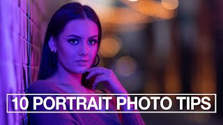 10 Portrait Photography Tips for Beginners [upl. by Aniv]