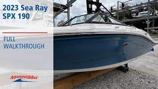 2023 Sea Ray SPX 190 Outboard  MarineMax Jupiter [upl. by Ynamrej]