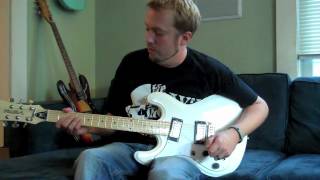 Joe Brewer reviews Eastwood Guitars Phase 4 left handed Univox Hi Flyer replica guitar [upl. by Shoshanna]