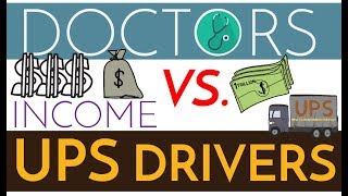 Are Doctors Rich  Physicians vs UPS Drivers [upl. by Ormsby]