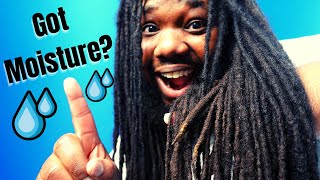 How to Moisturize Semi Free Form Dreads 2021 [upl. by Natsyrk]