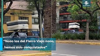 Camioneta con supuesto sonido del quotfierro viejoquot en inglés desata debate sobre gentrificación [upl. by Zoila]