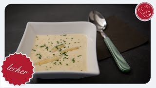 Spargelsuppe aus dem Thermomix  elegantkochende [upl. by Robenia]