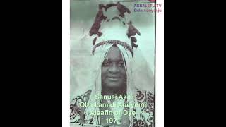 S Aka  Oba Lamidi Adeyemi Alaafin Oyo 1971 [upl. by Acsirp]