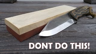 Sharpening  Ep1  STOP RUINING YOUR SCANDI KNIVES [upl. by Chet213]