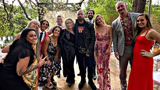 Wrestlers at Carmella amp Corey Graves Wedding  WWE wwebest wedding [upl. by Ulric]