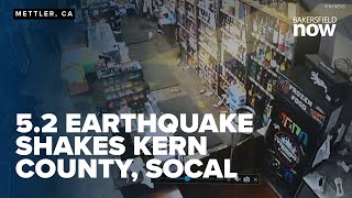 USGS 52 magnitude earthquake felt in Kern County [upl. by Tania]