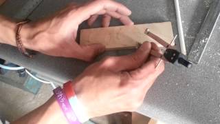 Homemade fingernail grinding jig for woodturning spindle and bowl gouges From Scraps [upl. by Acinoreb]