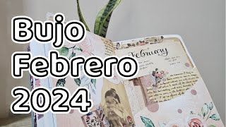 bullet journal febrero 2024 💌 plan with me [upl. by Itsa213]