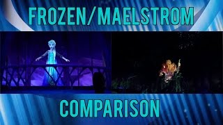 FrozenMaelstrom Side by Side Comparison at Epcot [upl. by Lorita131]