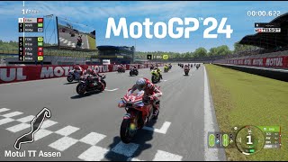 Moto GP 24  Enea Bastianini  Ducati Lenovo Team  สนาม Motul TT Assen  Gameplay [upl. by Airdnaxila156]