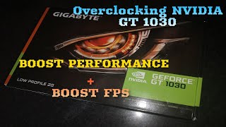 How to overclock Nvidia GT 1030 using MSI afterburner 2020 [upl. by Sheley991]