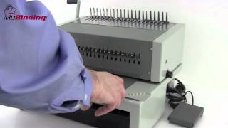 GBC CombBind C800pro Electric Plastic Comb Binding Machine Demo [upl. by Melba]