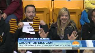 NBC quotToday Showquot on Gophers Kiss Cam Sign [upl. by Nnaihs]