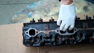 Valve tuliped Small Block Valve Job [upl. by Llibyc843]