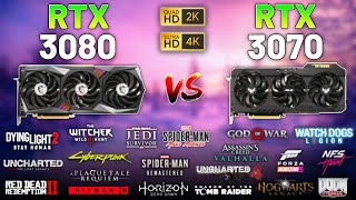 20 Games on RTX 3080 vs RTX 3070 in 2023  1440p amp 4K [upl. by Yltneb]