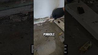 Water Leak Repair plumber plumbing fail diy leak fyp [upl. by Borreri]