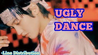 ONF  UGLY DANCE Line Distribution [upl. by Danczyk]