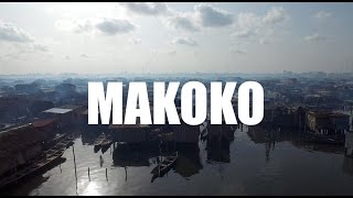 Drone flight over Makoko slum in Lagos [upl. by Hescock]