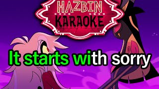 It Starts With Sorry  Hazbin Hotel Karaoke [upl. by Baker]