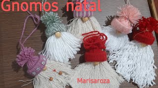 gnomos ou papai noel de natalmacramestep by step christmas gnomes macrameالميلاد مكرامية حجاب [upl. by Jain319]