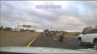 Sport Bike Fails to Outrun Arkansas State Police in Heavy Traffic  140 MPH Chase [upl. by Euseibbob]