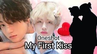 My First Kiss🐰💗🐯❣️Taekook oneshot movie❣️ taekooklovestory hindi dubbed bts taekook [upl. by Cord409]