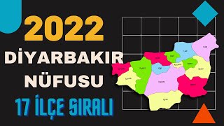 2022 Diyarbakır Nüfusu  Diyarbakır İlçe Nüfusları  Diyarbakır Nüfusu Ne Kadar  Ergani Nüfusu [upl. by Wenoa]