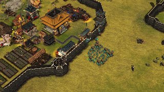 Stronghold Warlords  2v2 Multiplayer Gameplay [upl. by Kahler]