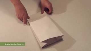 Návod ako vyrobiť papierovú darčekovú tašku  DIY How to make a paper gift bag [upl. by Awe]