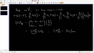 Matriz de uma transformação linear [upl. by Ttelracs204]