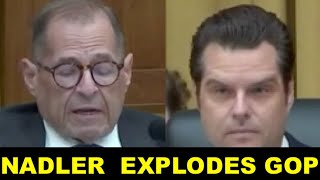 NADLER amp SWALWELL DESTROY GAETZ JIM JORDAN amp SHAPIRO TO FACE [upl. by Ahsiekit]