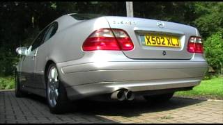 Mercedes CLK430  Eisenmann Race Exhaust [upl. by Adekahs]