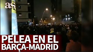 Altercados en los aledaños del Camp Nou 46 heridos [upl. by Mylander75]