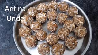 Antina Unde  gond ke laddu  dry fruit laddu [upl. by Yesdnyl]