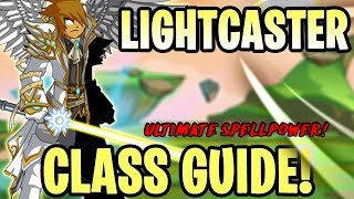 AQW  LightCaster Class Guide Enhancements Class Skills Combos Soloing Farming PvP [upl. by Ellynn368]