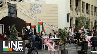 Blocage université Uni Mail de Genève pour Gaza  Genève  Suisse 07 13 mai 2024 [upl. by Seidel]