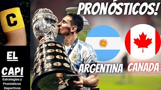 ARGENTINA VS CANADA  Pronósticos Copa América 2024 [upl. by Town]