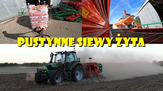 🌱PUSTYNNE SIEWY ŻYTA HYBRYDOWEGO🌾Agro Dniówka 365 [upl. by Arracahs]