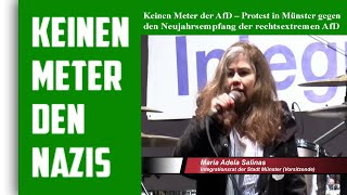 Münster 30000 gegen Neujahrsempfang der AfD  Maria Salinas Vorsitzende Integrationsrat [upl. by Dame]