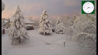 Timelapse of colorado snow storm  March 2021 [upl. by Dnalloh]