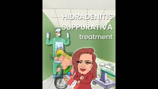 hidradenitis suppurativa  treatment mnemonics dermatology easy learning [upl. by Ynaiffit]