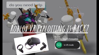 Roblox VR Exploiting REVIVED Oculus Quest 12  NO LINK  Virtual Desktop  April 2021 [upl. by Einnhoj]