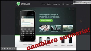 Cambiare suoneria whatsapp android e iphone [upl. by Manard264]