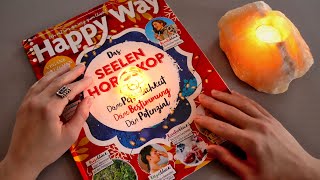 ASMR Happy Way Magazin November 2022 🍂🍁 Paper Sounds Page Turning Tracing Brushing  Geflüstert [upl. by Jayme25]