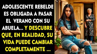 JOVEN REBELDE ES OBLIGADA A PASAR EL VERANO CON SU ABUELAY DESCUBRE QUE EN REALIDAD SU VIDA [upl. by Leahcim427]